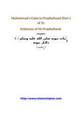 Muhammad-Evidences of his Prophethood.doc